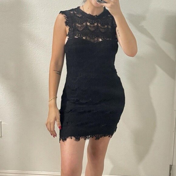 Free People Intimately Lace Open‎ Back Dress Medium M  A070322 - Picture 1 of 10
